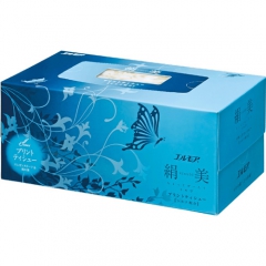 Kami Shodji Ellemoi Sacura Премиум бумажные двухслойные салфетки (Голубые) 200шт