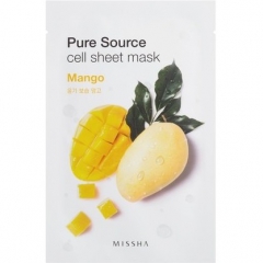 Missha Pure Source Cell Sheet Mask Mango Тканевая маска для лица с манго 1шт