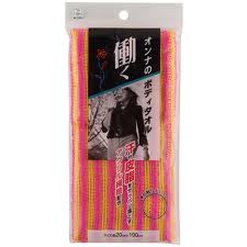 Kokubo Женская массажная мочалка с акриловыми волокнами 20х110см (мягкая) 1шт