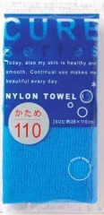 Ohe Corporation Cure Nylon Towel Hard Blue Мочалка для тела 28х110см (жесткая) 1шт
