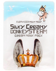 Elizavecca Silky Creamy donkey Steam Cream Mask Pack Маска тканевая с паровым кремом 25г