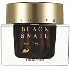 Holika Holika Prime Youth Black Snail Repair Cream Антивозрастной крем с муцином черной улитки 50мл
