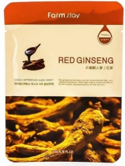 Farmstay Red Ginseng Тканевая маска для лица с экстрактом красного женьшеня 23мл