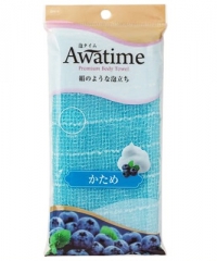 Ohe Corporation Awa Time Body Towel Normal Blue Мочалка для тела 22х100см (средней жесткости) 1шт