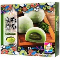 Royal Family Green Tea Japanese Mochi Рисовые пирожные моти со вкусом чая матча 152г