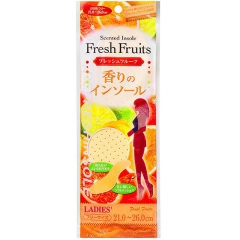 Fudo Kagaku Женские дышащие стельки с ароматом фруктов 21-26см 1пара