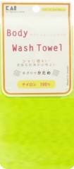 Kai Body Wash Towel Мочалка для тела (салатовая) 30х100см (жесткая) 1шт
