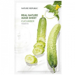 Nature Republic Real Nature Cucumber Mask Sheet Тканевая маска с огурцом 23г