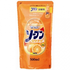 Kaneyo Сладкий апельсин Средство для мытья посуды, овощей и фруктов (рефил) 500мл