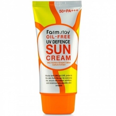 Farmstay Oil-free UV Defence Sun Cream Солнцезащитный крем для лица без масел SPF50+ PA+++ 70мл