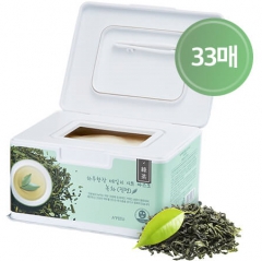 A'pieu Daily Sheet Mask Green Tea Soothing Набор успокаивающих тканевых масок с зеленым чаем 33шт