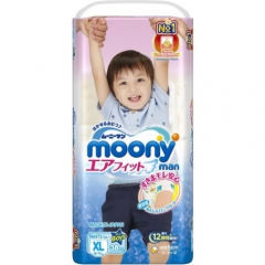 Moony Moony Man Подгузники-трусики для мальчиков XL (12-17 кг) 38шт