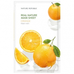 Nature Republic Real Nature Orange Mask Sheet Тканевая маска с экстрактом апельсина 23г