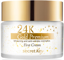 Secret Key 24K Gold Premium First Cream Антивозрастной крем для лица с 24-каратным золотом 50г