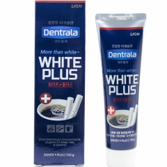 Lion Dentrala white Plus Отбеливающая зубная паста защита от кофе, чая и сигарет 150г