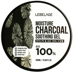 Lebelage Moisture Charcoal 100% Soothing Gel Увлажняющий гель с углем 300мл