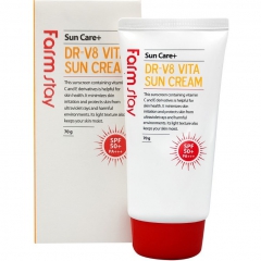 Farmstay DR-V8 Vita Sun Cream Витаминизированный солнцезащитный крем SPF 50+/PA+++ 70г