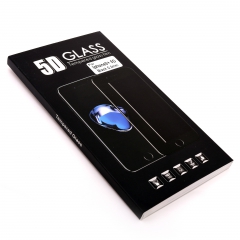 Стекло защитное DLED для iPhone Plus 8 5D черное 0.2мм