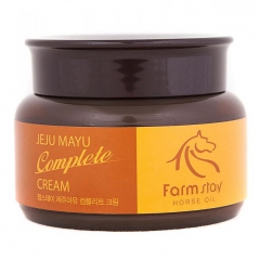 Farmstay Jeju Mayu Complete Horse Oil Cream Крем для лица с лошадиным маслом 100г