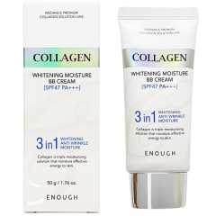 Enough Collagen 3 in 1 Whitening Moisture BB Cream Осветляющий ВВ крем с коллагеном SPF47/PA+++ 50мл