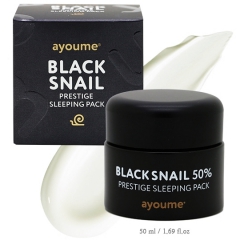 Ayoume Black Snail Prestige Sleeping Pack Ночная маска с муцином черной улитки 50мл