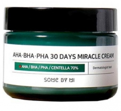 Some By Mi AHA-BHA-PHA 30 Days Miracle Cream Восстанавливающий крем для проблемной кожи с кислотами