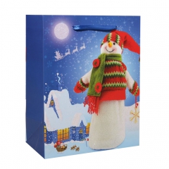 GiftPack Снеговик Пакет ламинированный, 18х23х10см