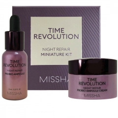 Missha Time Revolution Night Repair Probio Miniature Kit Набор: ночная сыворотка+крем 10мл+7мл