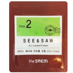 The Saem See & Saw A.C Control Cream Крем для контроля чистоты и жирности кожи (тестер)