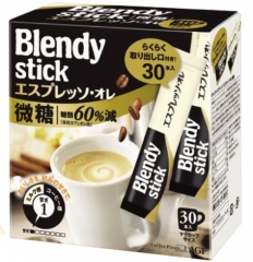 AGF Blendy Stick Coffee - Espresso Lightly Sugared Натуральный растворимый кофе 3-в-1 10г*30шт