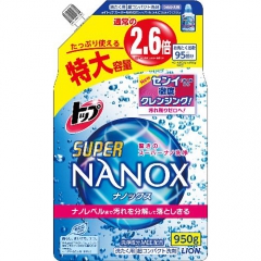 Lion Top Super Nanox Суперконцентрированный гель для стойких загрязнений (рефил) 950мл