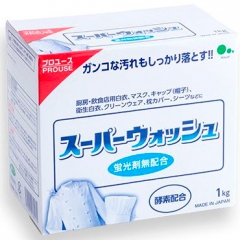 Mitsuei Super Wash Мощный стиральный порошок с ферментами для стирки белого белья 1кг