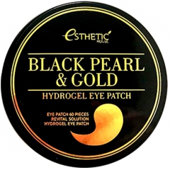 Esthetic House Black Pearl & Gold Hydrogel Eyepatch Патчи для глаз с черным жемчугом и золотом 60шт