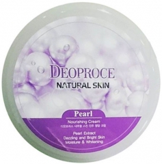 Deoproce Natural Skin Pearl Nourishing Cream Питательный крем для лица и тела Жемчугом 100г