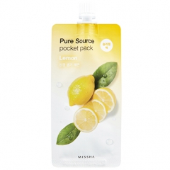 Missha Pure Source Pocket Pack Lemon Ночная маска для лица с экстрактом лимона 10мл