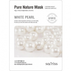 Anskin Secriss Pure Nature Mask Pack White pearl Маска для лица тканевая с жемчугом 25мл
