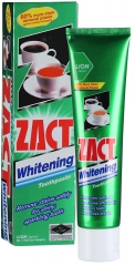 Lion Zact Whitening Зубная паста против налета от чая, кофе, сигарет с отбеливающим эффектом 100г