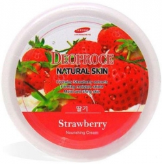 Deoproce Natural Skin Strawberry Nourishing Cream Крем для лица и тела на основе Клубники 100г