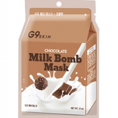 G9Skin Milk Bomb Mask-Chocolate Маска для лица тканевая с экстрактом какао 21мл