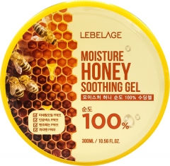 Lebelage Moisture Honey 100% Soothing Gel Увлажняющий гель с экстрактом мёда 300мл