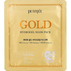 Petitfee Gold Hydrogel Mask Pack Гидрогелевая маска для лица с золотым комплексом 1шт