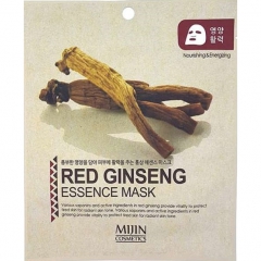 Mijin Red Ginseng Essence Mask Маска для лица тканевая красный женьшень 25г