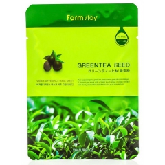 Farmstay Visible Difference Mask Sheet Green Tea Seed Тканевая маска с зеленым чаем 23мл