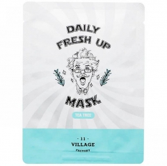 Village 11 Factory Daily Fresh up Mask Tea Тканевая маска с экстрактом чайного дерева 20г