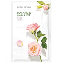 Nature Republic Real Nature Rose Mask Sheet Тканевая маска с розой 23г
