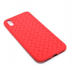 Чехол для iPhone X DLED Плетеный красный