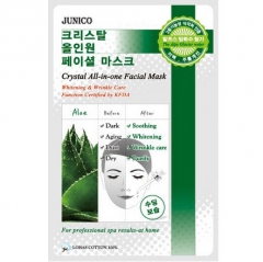 Mijin Junico Crystal All-in-one Facial Mask Aloe Маска тканевая c алоэ 25г