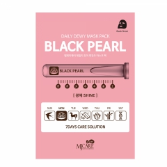 Mijin MJ Care Daily Dewy Mask Pack Black Pearl Маска тканевая для лица c экстрактом жемчуга 25г