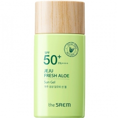 The Saem Jeju Fresh Aloe Sun Gel Солнцезащитный гель с экстрактом алоэ 60г