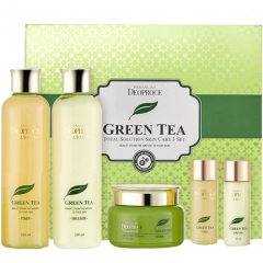 Deoproce Premium Greentea Total Solution 3 Set Набор для лица с зеленым чаем 260мл*260мл*100мл